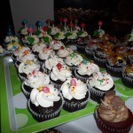 Candies themed cupcakes