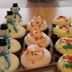 Holiday themed cupcakes