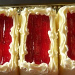 Vanilla Torte - Strawberry Puree
