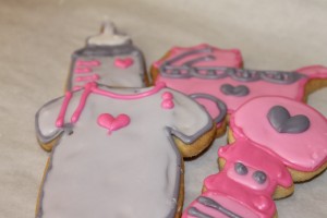 Baby Themed Cookies - Poured Sugar Cookies