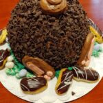Chocolate Bunny Cake with Eclairs