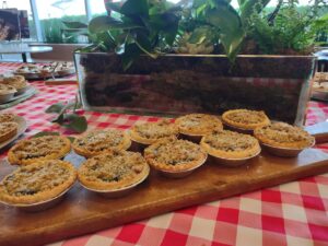 Blueberry Crumb Pies