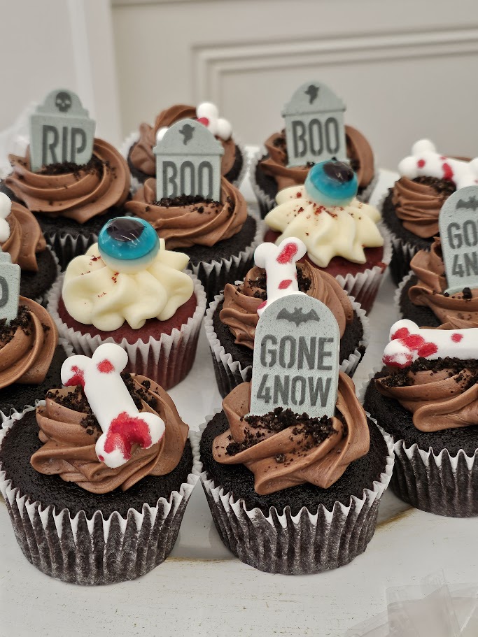Gravestone Cupcakes